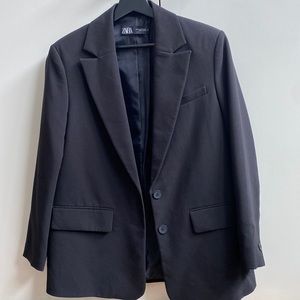 ZARA oversized black boyfriend blazer